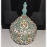 شکلات خوری مینا کاری سبز دلربا - تصویر 2