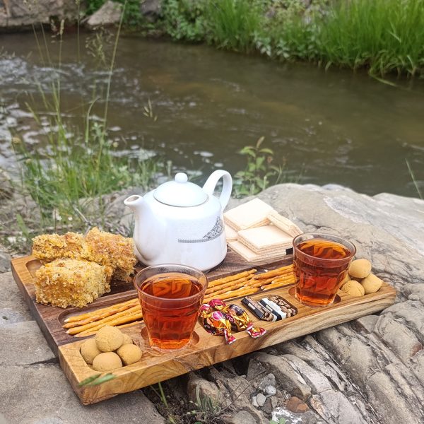 سینی مزه ( سینی سرو ) چوب گردو - تصویر 2