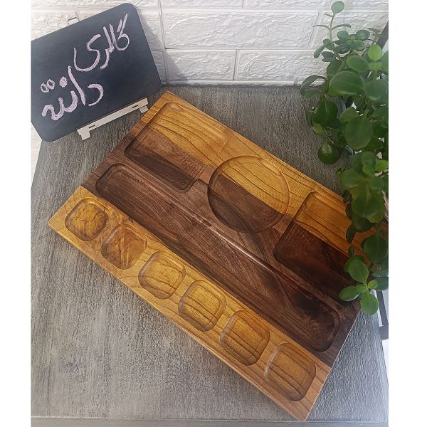 سینی مزه ( سینی سرو ) چوب گردو - تصویر 6