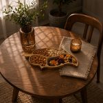 اردوخوری برگ سهخانه | چوب گردوی طبیعی - تصویر 3